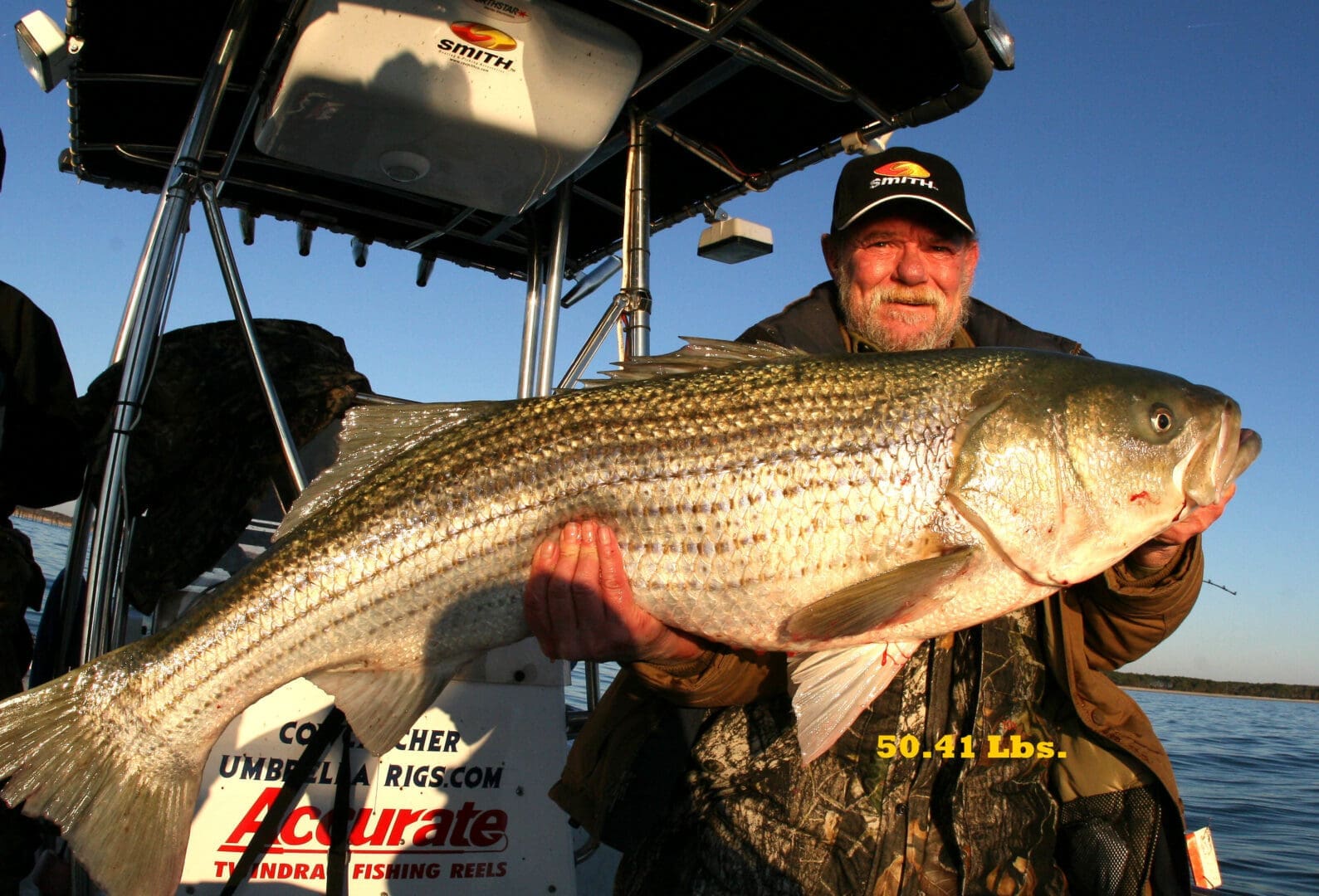 Bearded angler with 50.41 Lbs trophy fish